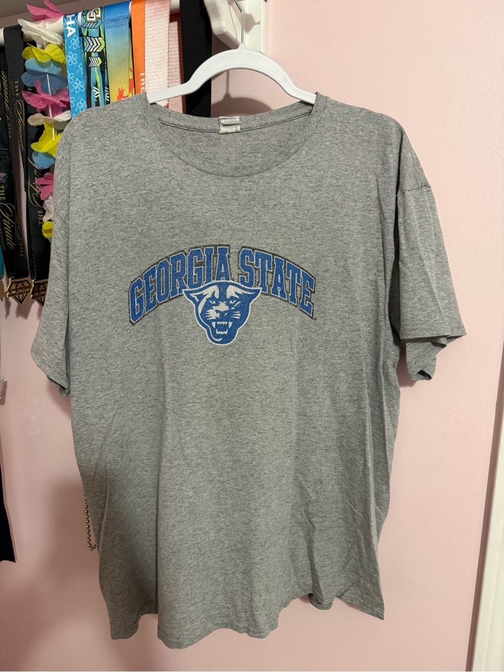 Georgia State Gray Short-Sleeve Logo T-Shirt